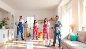 Cleaning company in Jacksonville providing professional home cleaning services, showcasing a reliable and efficient team at work.