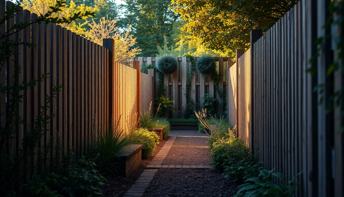 Enhance your garden's appeal with fencing companies Manchester showcasing distinctive styles and textures.