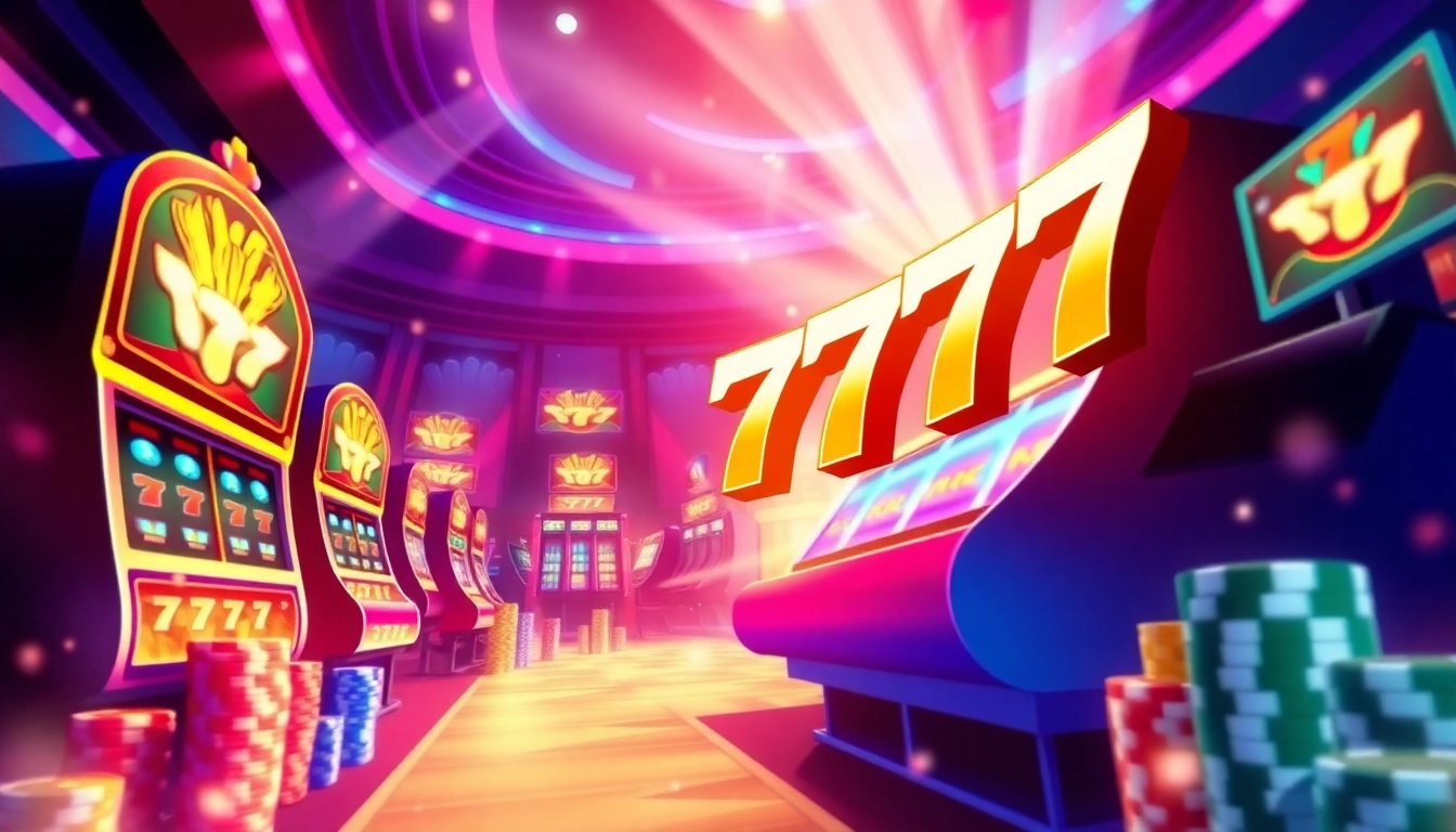 Experience the thrill of สล็อต777 slots with vibrant casino elements and dynamic visuals.