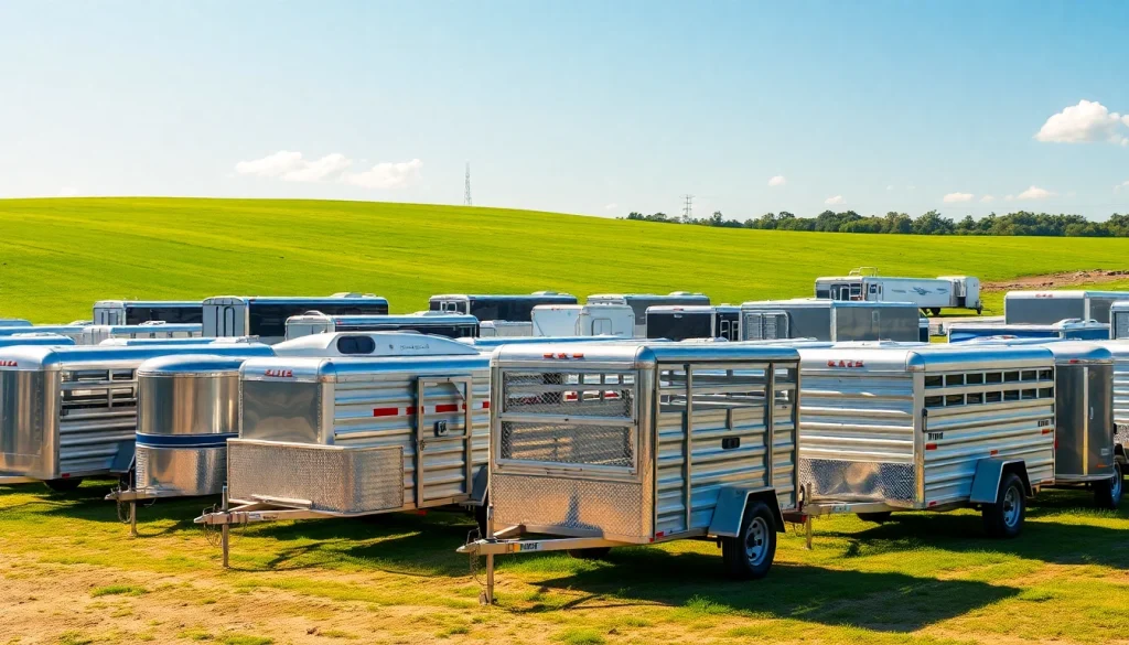 Find an array of quality trailers near me in a vibrant outdoor setting.