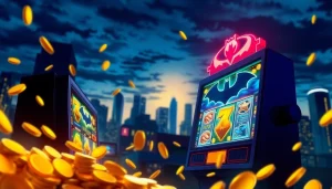 Rasakan keseruan judi slot online batman138 dengan mesin slot bercahaya dan simbol ikonik.