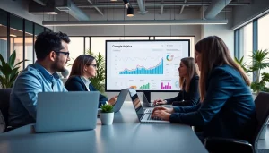 Transform your marketing with effective google ads edmonton campaign strategies discussed in a modern office.