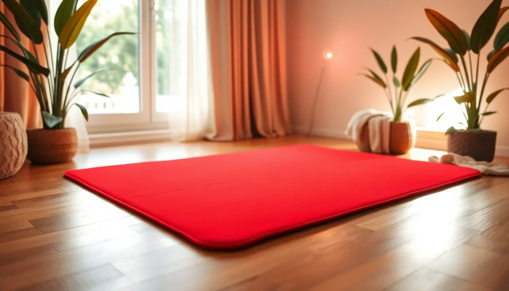 Enhance wellness with the best red light therapymat in a serene home setting.